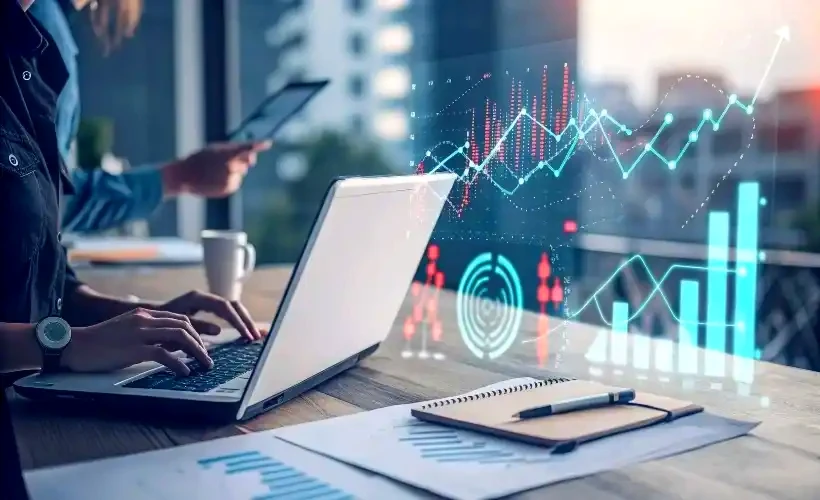 Axi Trader price chart interface